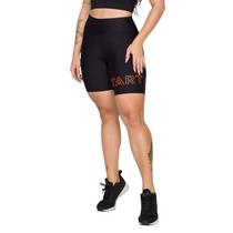 Short Bermuda Feminino Poliamida Suplex Alta Compressão Silkado Cintura Alta Moda Fitness Academia