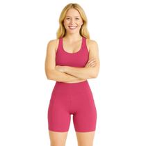 SHORT Bermuda Leg Legging LISO com BOLSO Suplex Reforçado Fitness Academia Yoga 1053