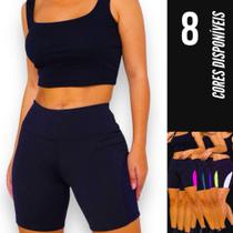SHORT Bermuda LEG Legging REDINHA Suplex Fitness Academia Feminino 664