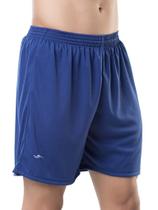 Short Bermuda Masculino Elite Calção Adulto Azul Marinho Futebol e Academia com Cordão