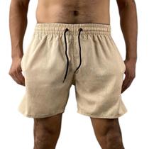 short bermuda masculino em LINHO PREMIUM com 2 bolsos lateral bem conforto