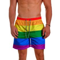 Short Bermuda Masculino Praia Orgulho LGBTQIA+