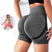 Short Bermuda Modelador Empina Bumbum Tendência Treino Sem Costura Modela Corpo