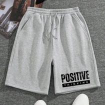 Short Bermuda Modinha Estamp Positive StreetWear Moda De Rua Estiloso