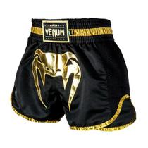Short Bermuda Muay Thai Fight MMA Elite Gold Venum Cor:Dourado+PretoTamanho:XGGGênero:Masculino