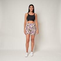 Short Biker Estampado Cintura Alta Super Confortável We Gain Short Biker Estampado Cintura Alta Super Confortável We Gain