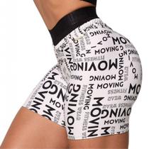 Short Boxer Empina Bumbum Lettering Exclusivo Moving - Moving Fitness