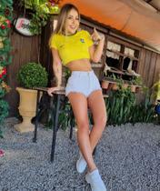 Short branco modelador Short branco modelador