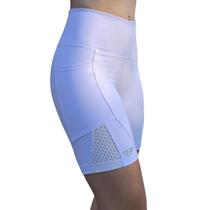 Short C/ Bolso Para Corrida Suplex Tela Branco