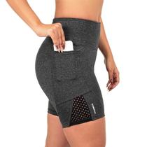 Short C/ Bolso Para Corrida Suplex Tela Cinza Mescla Short C/ Bolso Para Corrida Suplex Tela Cinza Mescla