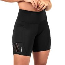 Short C/ Bolso Para Corrida Suplex Tela Preto