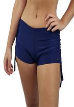 Short Calcinha com Franzido nas Laterais Azul Marinho Short Calcinha com Franzido nas Laterais Azul Marinho