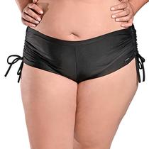 Short Calcinha Plus Size com Franzido nas Laterais Preto Short Calcinha Plus Size com Franzido nas Laterais Preto