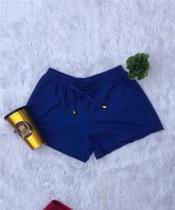 Short Canelado Feminino Moda Verão