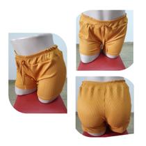 Short Canelado Super Confortável
