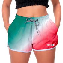 Short Casual Lançamento México Feminino Leve Estampado Verão