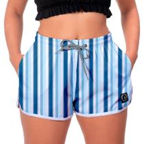 Short Cintura Alta Feminino Soltinha Academia Premium Praia