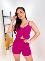 Short cintura alta franzido Short cintura alta franzido