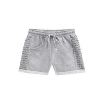 Short Cinza com Pedraria Vic&ampVicky