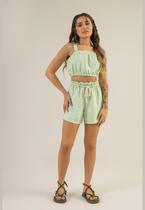 Short Clochard Feminino em Tecido Petra The Philippines Short Clochard Feminino em Tecido Petra The Philippines