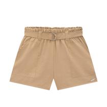 Short Clochard Tactel Infantil Feminino Marrom Nina Go Short Clochard Tactel Infantil Feminino Marrom Nina Go