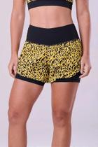 Short com Bermuda Signature Samba 2 em 1-Estampa Bora/Preto