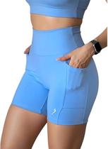 Short Com Bolso Feminino Compressão Para Corrida Academia Drisheer Short Com Bolso Feminino Compressão Para Corrida Academia Drisheer