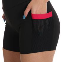 Short Com Bolso Fitness Academia Fristyle Suplex Feminino Adulto