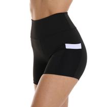 Short Com Bolso Fitness Academia Fristyle Suplex Feminino Adulto