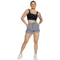 Short Com Bolso Verão Bella Fiore Shortinho Para Treino Academia Moda Fitness