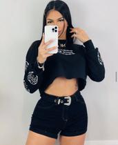 Short com cinto Short com cinto