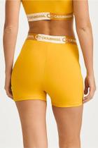 Short com cós de elástico Amarelo Mel