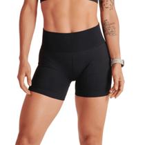 Short Cós Alto Com Silicone Feminino Academia E Caminhada Lupo