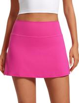 Short CRZ YOGA Butterluxe Hibiscus Purple de cintura alta para mulheres Short CRZ YOGA Butterluxe Hibiscus Purple de cintura alta para mulheres