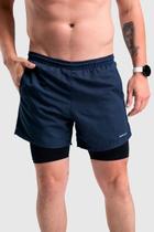 Short Curto 2 em 1 Evolift Dry Azul Marinho