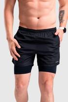 Short Curto 2 em 1 Evolift Dry Preto