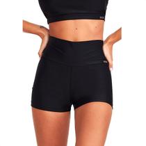 Short Curto Caju Brasil Atlanta Clássico Preto - Feminino Short Curto Caju Brasil Atlanta Clássico Preto - Feminino