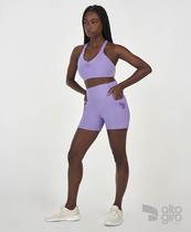 Short Curto com Bolso Alto Giro Violeta Lavanda