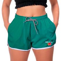 Short Curto Feminino Bolsos e Elástico Copa Portugal Moda 22
