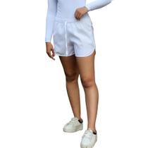 Short Curto Leve Com Cordão E Elástico Na Cintura Esportivo E Lazer Tecido Tactel