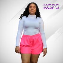 Short Curto Leve Com Cordão E Elástico Na Cintura Esportivo E Lazer Tecido Tactel Plus Size - Rosa Short Curto Leve Com Cordão E Elástico Na Cintura Esportivo E Lazer Tecido Tactel Plus Size - Rosa