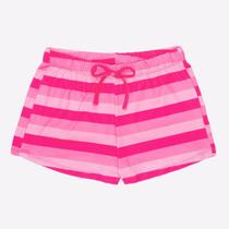 Short Curto Menina Infantil Malha Proteção Solar UV Estampado Short Curto Menina Infantil Malha Proteção Solar UV Estampado