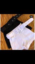 short curto poder da moda branco short curto poder da moda branco
