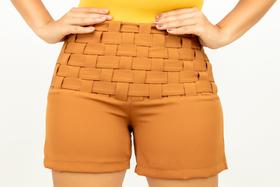 short tecido alfaiataria