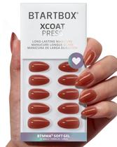 Short de amêndoa curável com lâmpada Press On Nails Bartbox para mulheres