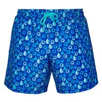 Short De Banho Sailing Com Forro De Malha, Três Bolsos, Cós Elástico Com Cordão Masculino Anemoss