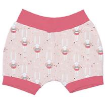 Short de Bebê Fada Goiaba Malha Short de Bebê Fada Goiaba Malha