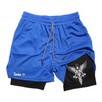 Short de Compressão Masculino Com Bolso Dry Fit