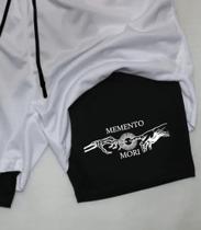 Short de Compressão Masculino Memento Mori Com Bolso Short de Compressão Masculino Memento Mori Com Bolso