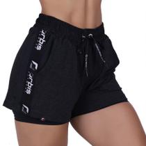 Short de Corrida Feminino Bolsos e Cadarço Short Interno Orbis Fitness